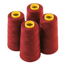 4 stora kottar (3000 meter vardera) av polyestertrdar fr att sy quiltning serger mrkrd frg frn trdnanny