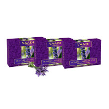 Vaadi Herbals Value Pack med 3 himmelsk lavendeltvl med rosmarinextrakt 3 x 75 g
