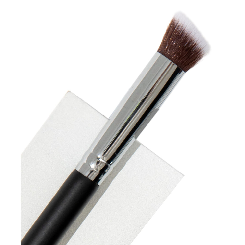 Sch?Nheitsjunkees Cream Kabuki Nose Contour Brush - Beauty Junkees Mini Flat Angle Contouring Makeup Brushes Small Angled For Sculpting Bronzer Highlighter With Liquid