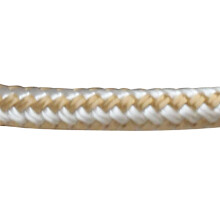 Sea Dog 302110025G/W-1 Corda de Docagem de Nylon Dupla Trançada, 3/8" x 25' / Ouro/Branco