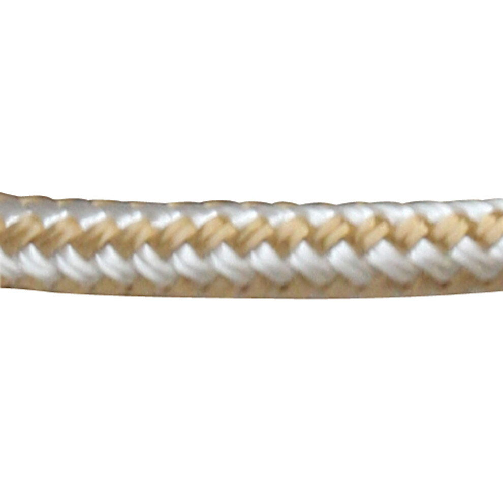 Sea Dog 302110025G/W-1 Double-Braided Nylon Dock Line, 3/8"" X 25' / Gold/White 035514302210