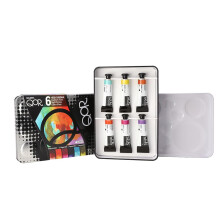 Set QoR High Chroma 6 ap? t?? GOLDEN 6 s???????a x 5 ml ?pa??e??at??? set ?????t?? a???a???a?