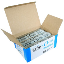 ForPro O-Files tr?plade 100/180 korn s?lv dobbeltsidet manicure & pedicure neglefil 6 L x 0,75 W 100-Count