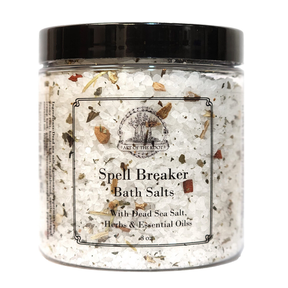 Juuren Taide Spell Breaker Herbal Bath Salts 8 Oz | Purifcation Spiritual Cleansing & Banishing Rituals | Hoodoo Voodoo Conjure Wicca Spell
