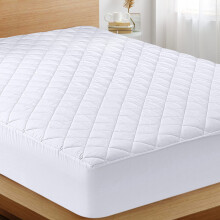 Utopia Bedding Perna de saltea matlasata (dubla) Protector elastic pentru saltea Husa de saltea Se ntinde pna la 16 inci adncime Supra? pentru