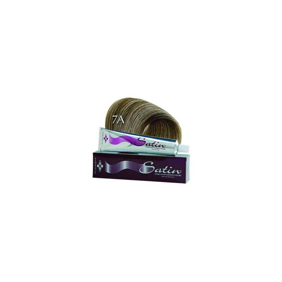 Developlus Satin Color #7A Ash Blonde 3 Ounce (88Ml) (3 Pack)