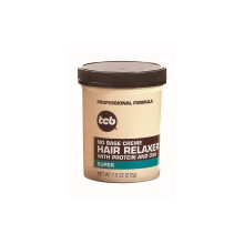 Crema alisadora capilar sin base TCB, frasco grande de 7.5 onzas (221 ml) (paquete de 2)