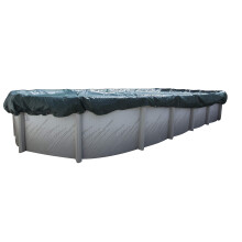 Buffalo Blizzard 12 x 18 ft Oval deasupra capacului piscinei de la sol | Capacul piscinei reversibile verzi/negre | Supreme plus acoperire de la