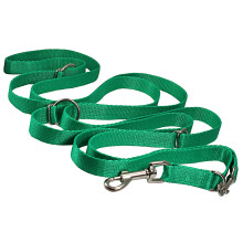 Dogs My Love 3/4"""" la?ime 6 cai europeana multifunc?ionala din nailon pentru cine lesa reglabila 5,5""""-10 pi lungime (verde)