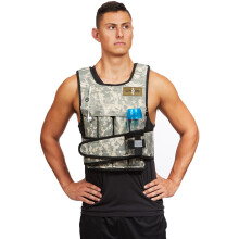 Cross101 Verstellbare Gewichtsweste in Camouflage, Workout-Gewichtsweste f r Training und Fitness, 9 kg.