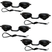 EVO FLEX Solglasögon Flexibla Solbäddsglasögon UV Skydd 4 Pack (Svart)