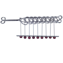 KAILIMENG 9 polaczonych pierscieni metalowe puzzle-trudne puzzle dla doroslych-lamiglwki gra umyslowa dla doroslych i dzieci-klasyczna podreczna szt