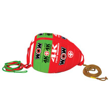 WOW Sports Tow Bobber Towable Tow Rope for Boat Tube 1- 4 Persons