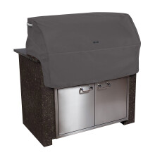 Classic Accessories Ravenna WaterResistant 32 Inch BuiltIn BBQ Grill Top Cover Taupe Grill Cover Grill Cover for Outdoor Gr