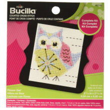 Bucilla Kreuzstich-Miniset Blumeneule fr Anfnger
