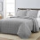 Chezmoi Collection Kingston 3-delt overdimensioneret senget?ppes?t (King Grey) 2