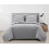 Chezmoi Collection Kingston 3-delt overdimensioneret senget?ppes?t (King Grey) 1