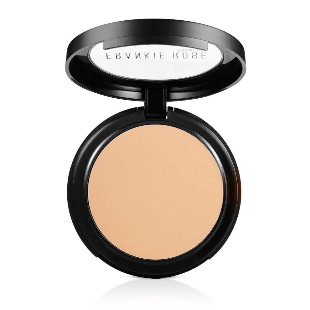 Frankie Rose Cosmetics Powder Foundation - Full Coverage Face Powder For Pores & Imperfections  Evens Out Skin Tone & Shine-Control | 58 Grams (Porcel-image-OPC-PFWCHKC-NEW
