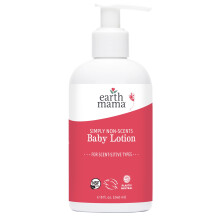 Earth Mama Simply Non-Scents Baby Lotion per pelle secca, crema alla calendula per la cura della pelle dei neonati, crema idratante biologica per