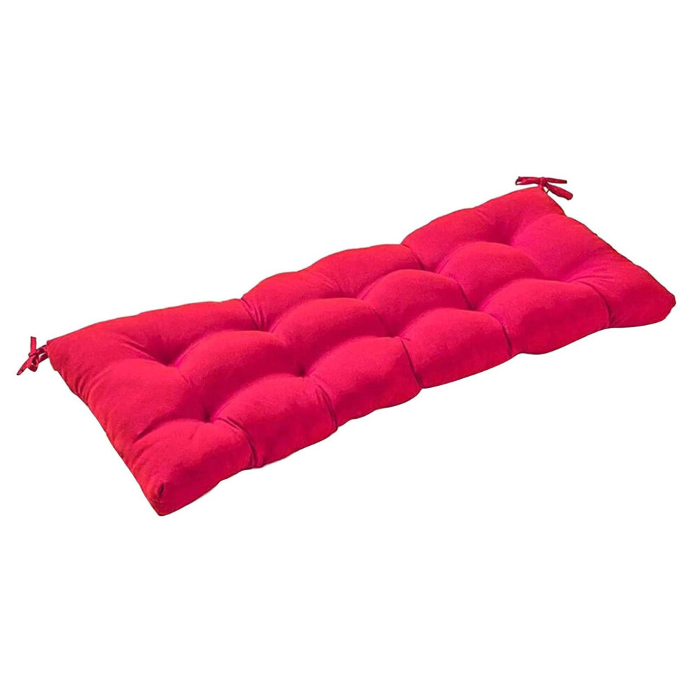 Coussin de banc extérieur noir, pad coton 100x50 cm