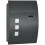 Homcom HOMCOM Weatherproof Wall Mounted Letter Box Post Box with Keys Anthracite Grey 9