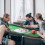Homcom HOMCOM 8 Player Folding Poker Table with Cup Holders, Metal Base, Green 1