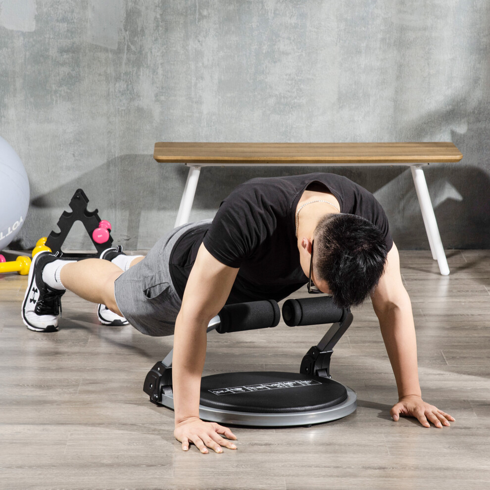 HOMCOM Ab Machine, Abs Trainer, Whole Body Exercise Equipment for Home Gym