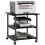 Homcom HOMCOM Mobile Printer Stand with Storage Printer Table for Home Office Black 8
