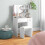 Homcom HOMCOM Dressing Table with Mirror and Stool, Makeup Desk for Bedroom, White 1