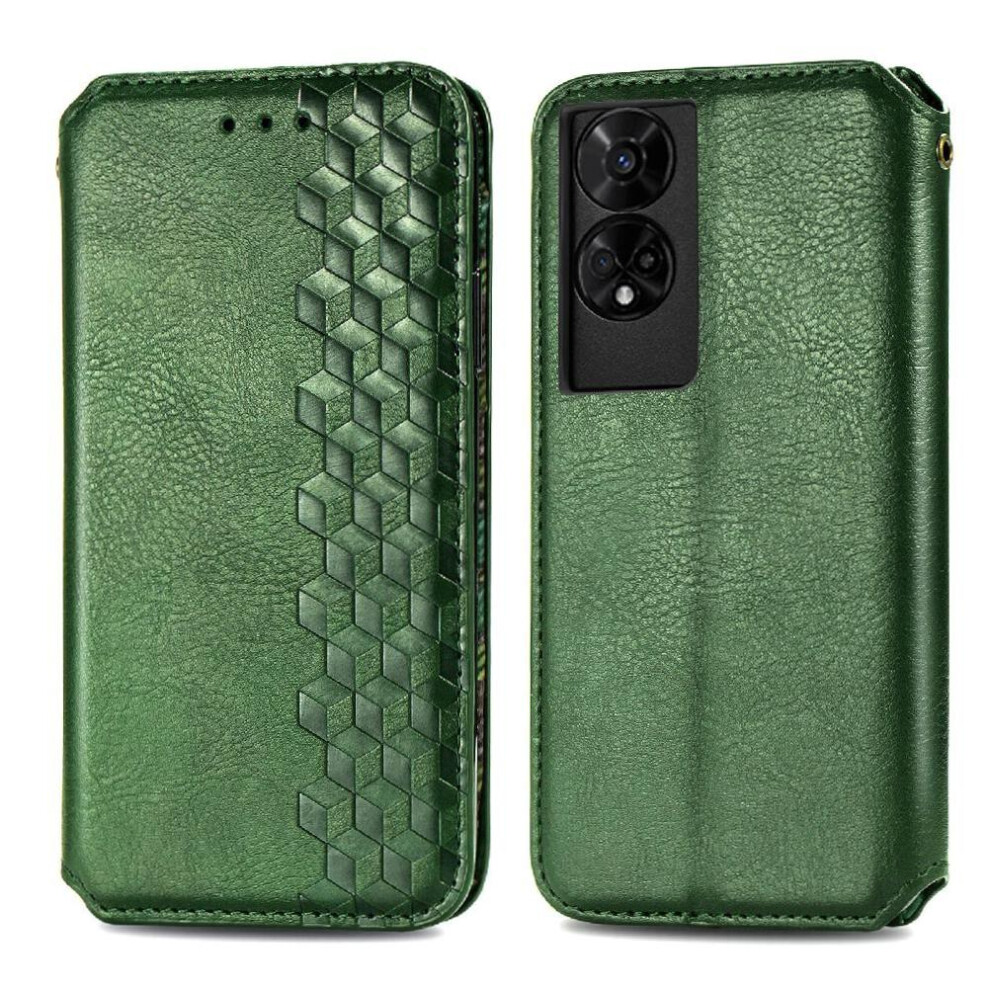 (Green) Case For Tcl 50 5G Fashion Design Wallet Function Leather Case Exquisite Business Flip Cover Green 764490351409