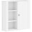 Homcom HOMCOM Modern Wall Mounted Bathroom Cabinet with Adjustable Shelves, White 9