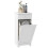 Homcom HOMCOM Bathroom Cabinet with Folding Laundry Hamper and Drawer, White 9