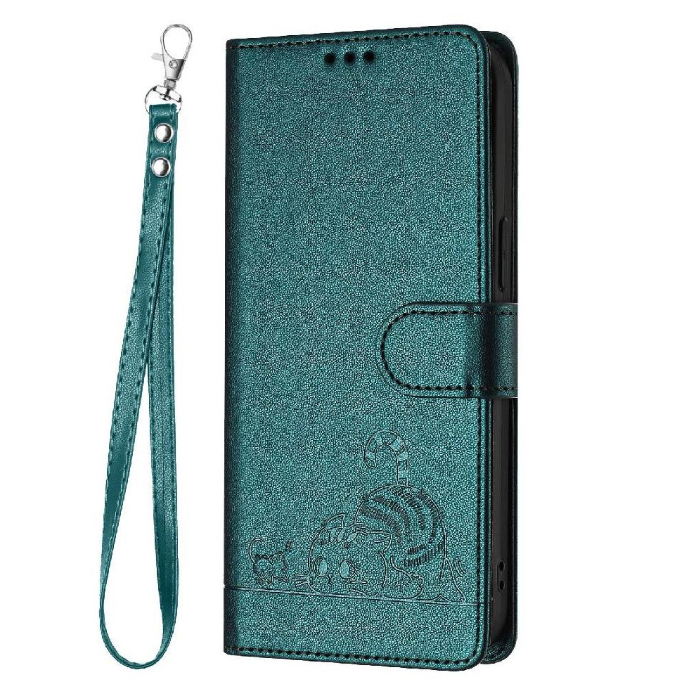 (Bottle ) Case For Tcl 201 Card Slot Holder Kickstand Wallet Flip Cover Cat Rfid Green 764490351935