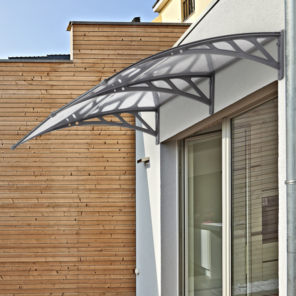 Outsunny Door Canopy Awning Outdoor Window Rain Shelter for Door 196 x 75cm