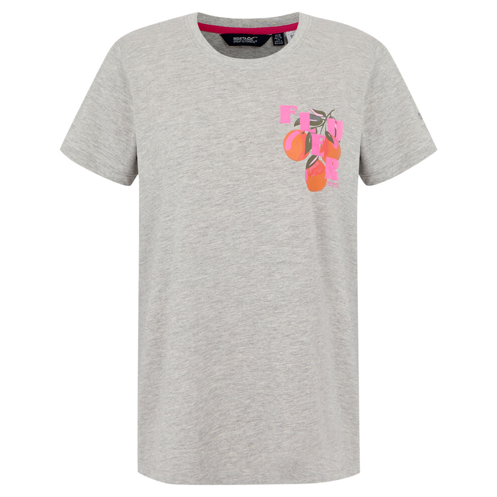 (10 UK, Grey Marl) Regatta Womens/Ladies Filandra VX Fleur T-Shirt