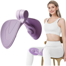 (Purple) Inner Thigh Pelvic Floor Exerciser Strengthener For Women And Man, Thigh Trainer Pro Machine,Leg Inner Thigh Exercise Equipment Stretcher
