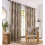 (90 x 90" (229x229cm)) Lined curtains eyelet natural leaf 1