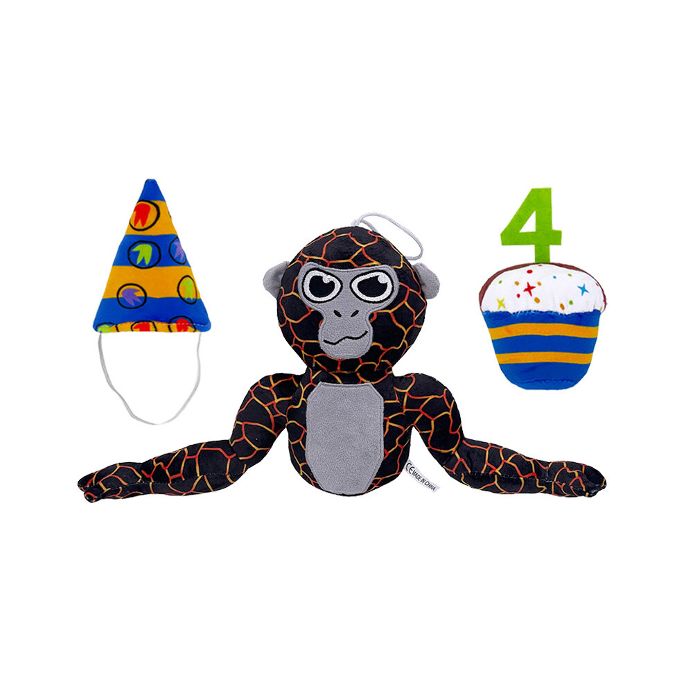 (C 28cm) New Gorilla Tag Plush Toy Gorilla Tag Plushies Throw Pillow Doll Kids Gifts