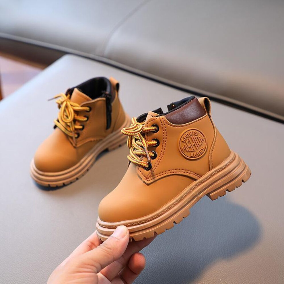 (yellow, 25) Children&apos;s Boots 2023 Autumn/Winter New Children&apos;s Shoes Girls&apos; Baby Boots Little Yellow Boots Boys&apos; Casual Short Boots