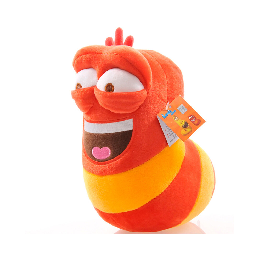(, 10Cm) Anime Korean Fun Insect Slug Creative Larva Soft Plush Toys Dolls Stuffed Worm Red