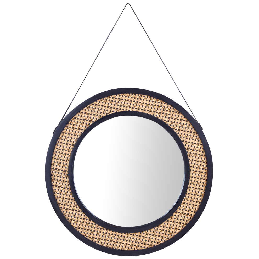 Wall Mirror CAMBRAI 70 cm 104 cm Rattan Natural