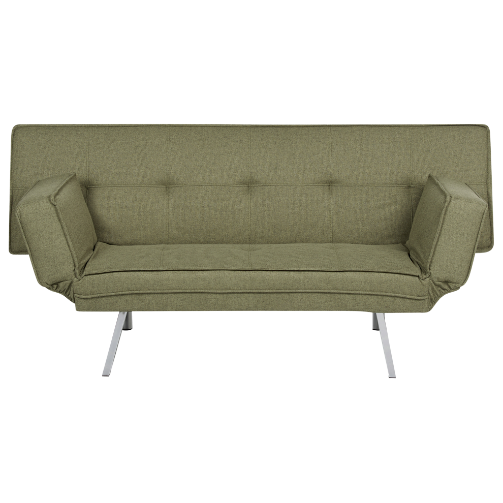 Fabric Sofa Bed Green BRISTOL