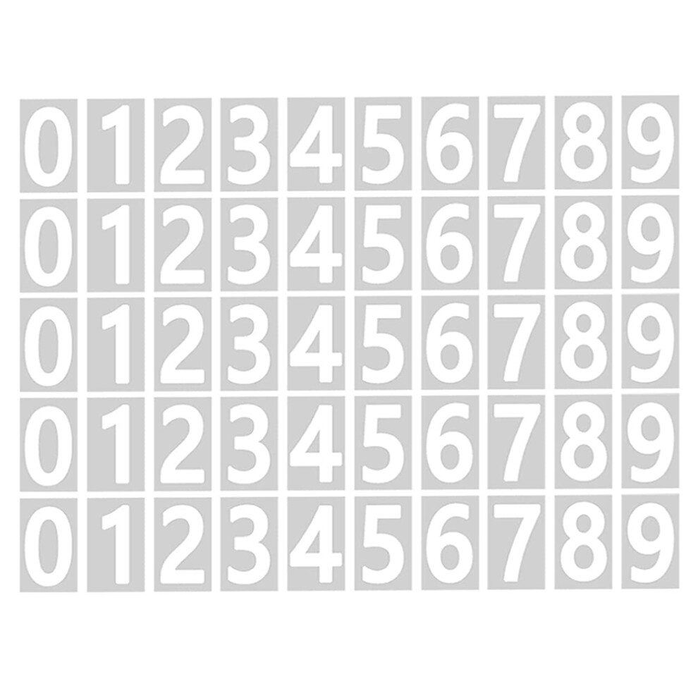 Mailbox Numbers for Outside, 10 Sets 0-9 Reflective Number Stickers with Sticky Tab Easy Backing Separation (2 Inch)