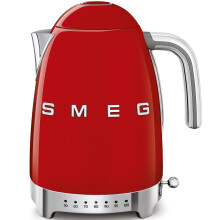 Smeg Bouilloire sans fil 1.7l 2400w rouge - klf04rdeu