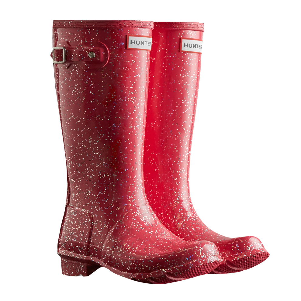 (13 UK Child, Thrift) Hunter Childrens/Kids Glitter Wellington Boots