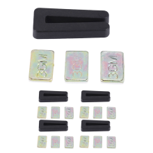 20PCS Plafondventilatorbladbalanceringsset, inclusief 5 stuks veerkrachtige balanceringsclips en 15 stuks metalen zelfklevende 3G-gewicht
