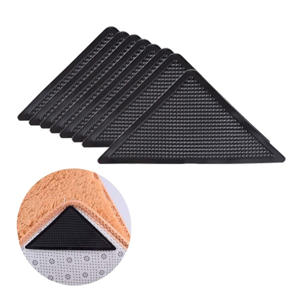 20 Pcs Anti Slip Rug Grippers for Hardwood Floors,Reusable Non-Trace Eco-Friendly Carpet Gripper Tile Floors