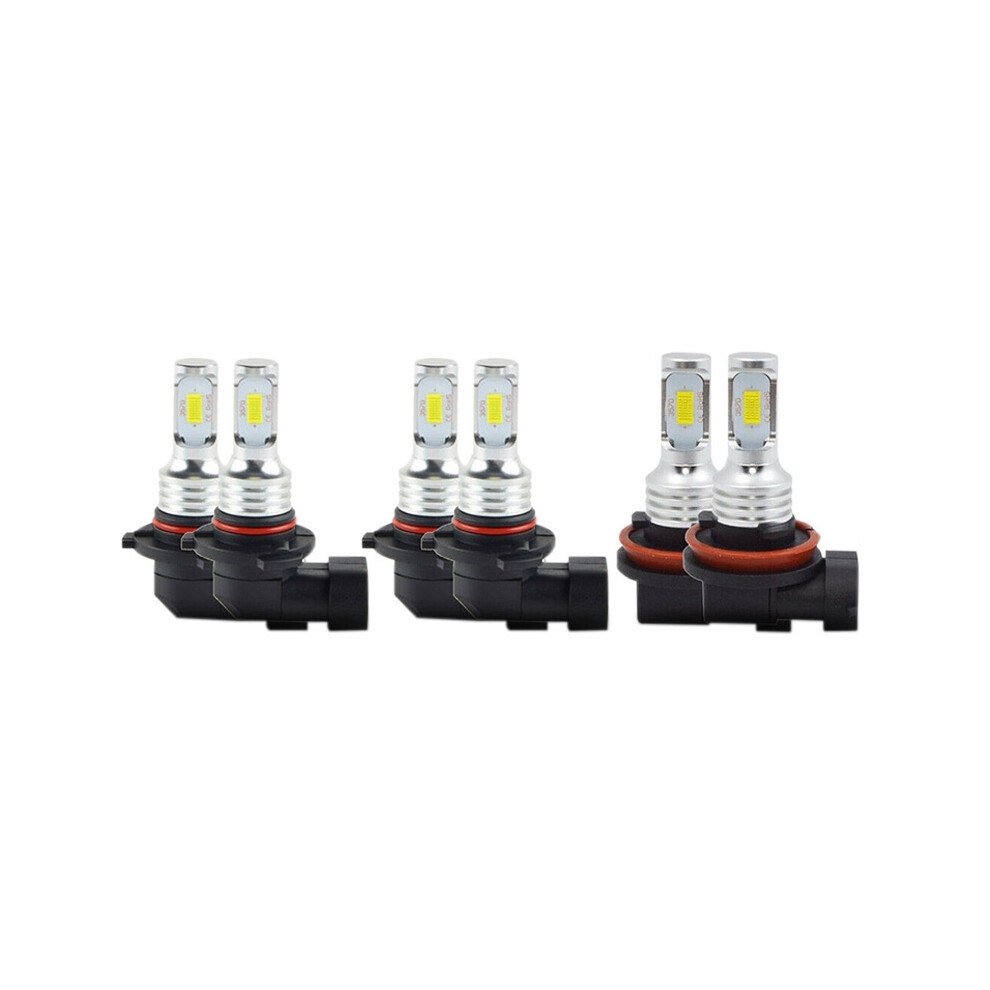 6X Combo Led Headlights Bulb Fog For H11 9006 9005 Hid Light 4851672746910