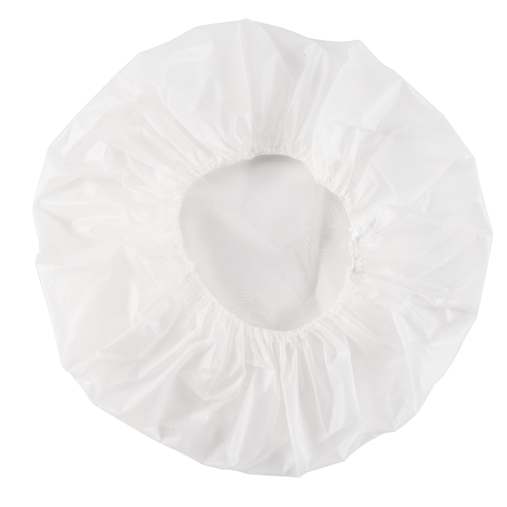 Typecat 1Pcs Household Waterproof Shower Cap, Swimming Hotel Elastic Cap Hair Set (White)