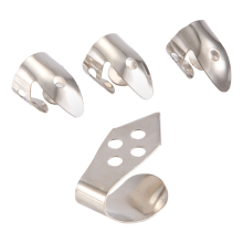 4Pcs Metal Thumb Finger Guitar Picks Aço Inoxidável para Banjo Acústico Ukulele